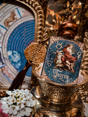 TAURUS  (21 April – 21 May) • The Bull of Heaven • The Lover • The Pleasure Seeker • Artistic • The Sensualist • Nature Loving 1/2 Bottle