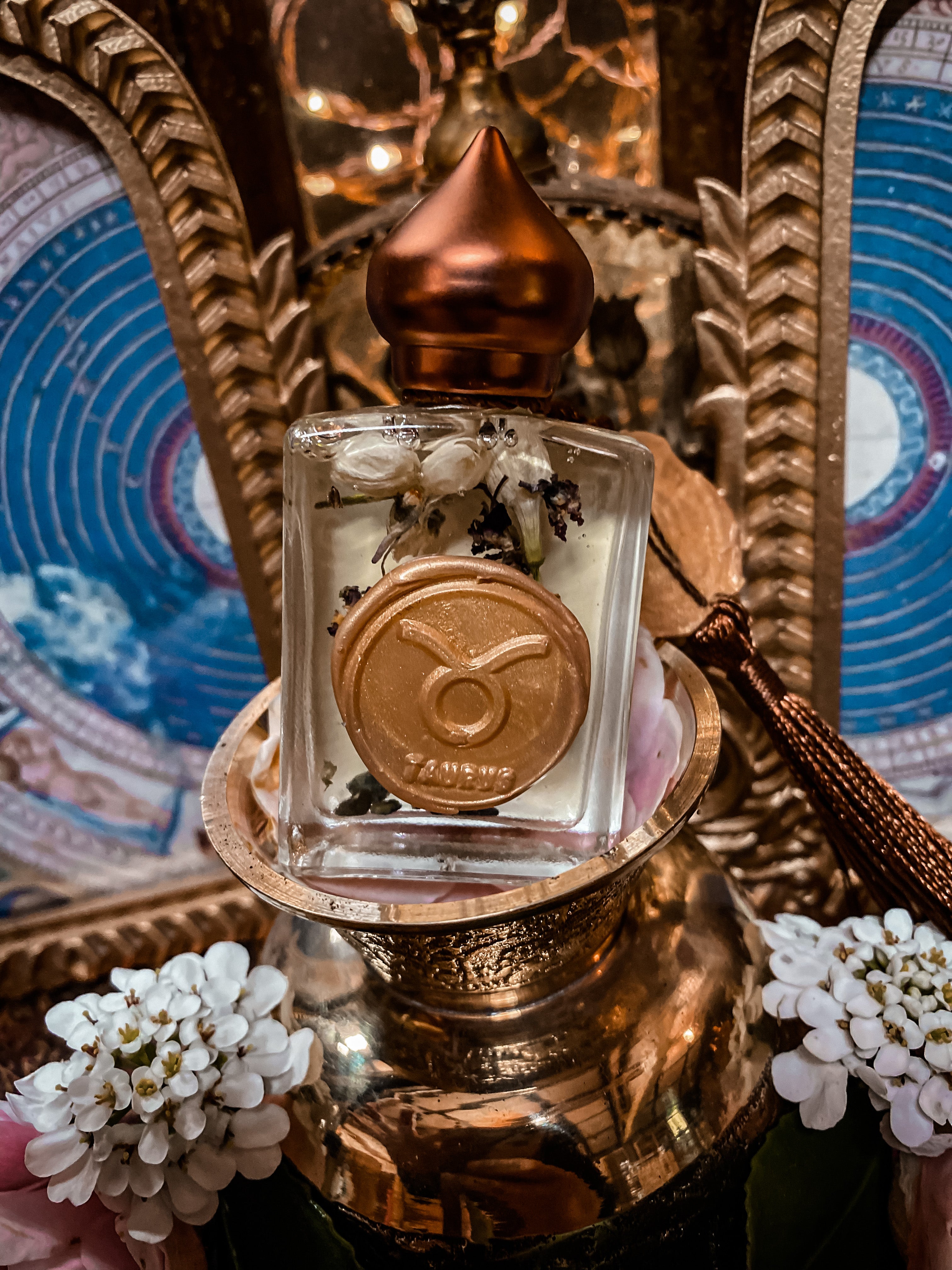 TAURUS  (21 April – 21 May) • The Bull of Heaven • The Lover • The Pleasure Seeker • Artistic • The Sensualist • Nature Loving 1/2 Bottle