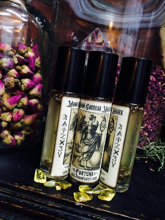 Fortuna Oil ~ Fate ~ Prosperity ~ Luck ~ Turn the Wheel of Fate in your Favor~ Good Luck Oil ~ Abundance oil ~ Lucky Oil ~ Magick~Witchcraft - Moon Goddess Magick Apothecary