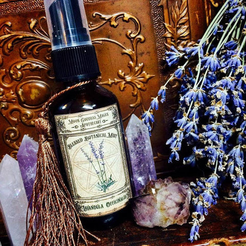Lavender Spray~ Blessed Botanical Mists ~ Aura Spray ~ Room Spray ~ Nurturing and Soothing ~ Herbal Witchcraft ~ Botanical Magick 2oz Spray - Moon Goddess Magick Apothecary 