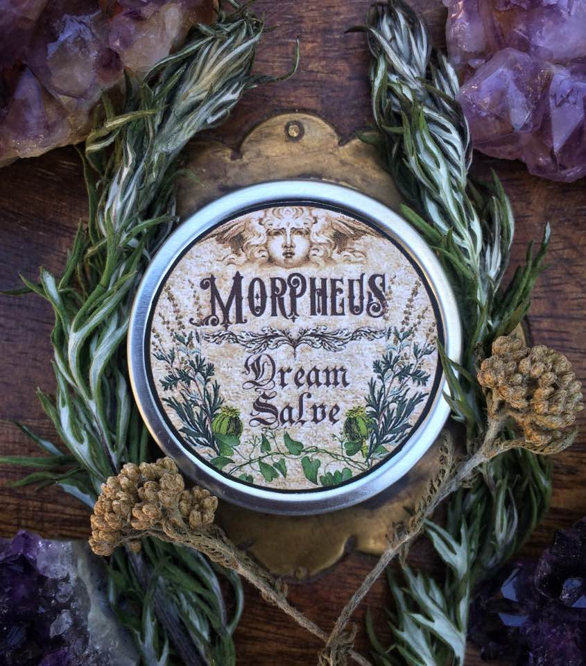 Morpheus Dream Salve~ Deep Dream Prophecy~ Dreamwork ~ Dreams ~ Dream Magick~ Salve ~ Organic Dream Salve - Moon Goddess Magick Apothecary