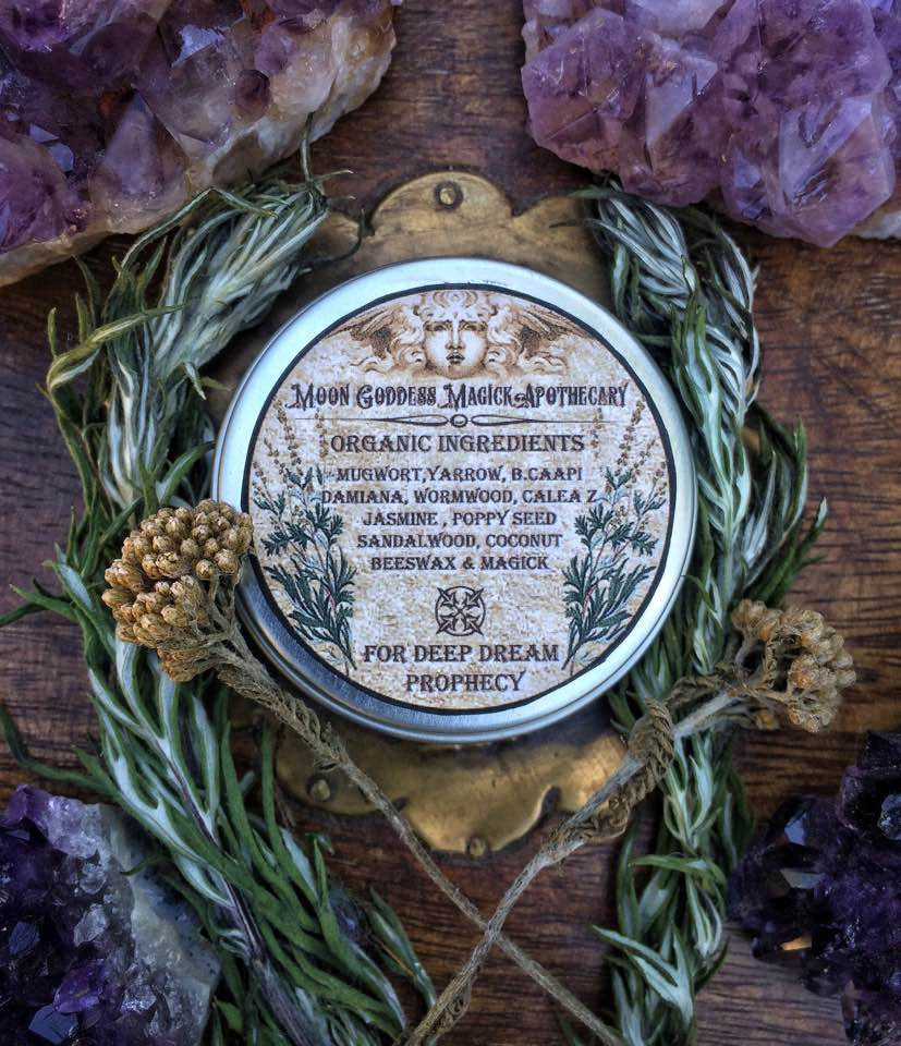 Morpheus Dream Salve~ Deep Dream Prophecy~ Dreamwork ~ Dreams ~ Dream Magick~ Salve ~ Organic Dream Salve - Moon Goddess Magick Apothecary