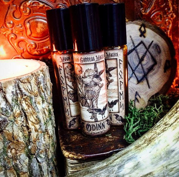 Odinn Oil~ Odin~ Woden ~ Yggdrasil~ Seidr~ Norse Gods~ Norse Magick ~ Viking~ Runes~ - Moon Goddess Magick Apothecary