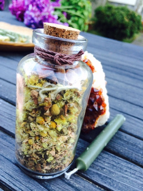 Witches Bottle of Abundance~Spell Kit ~ Wax Seal~ Old World Witchcraft~ Magick~Moon Goddess Magick~ - Moon Goddess Magick Apothecary