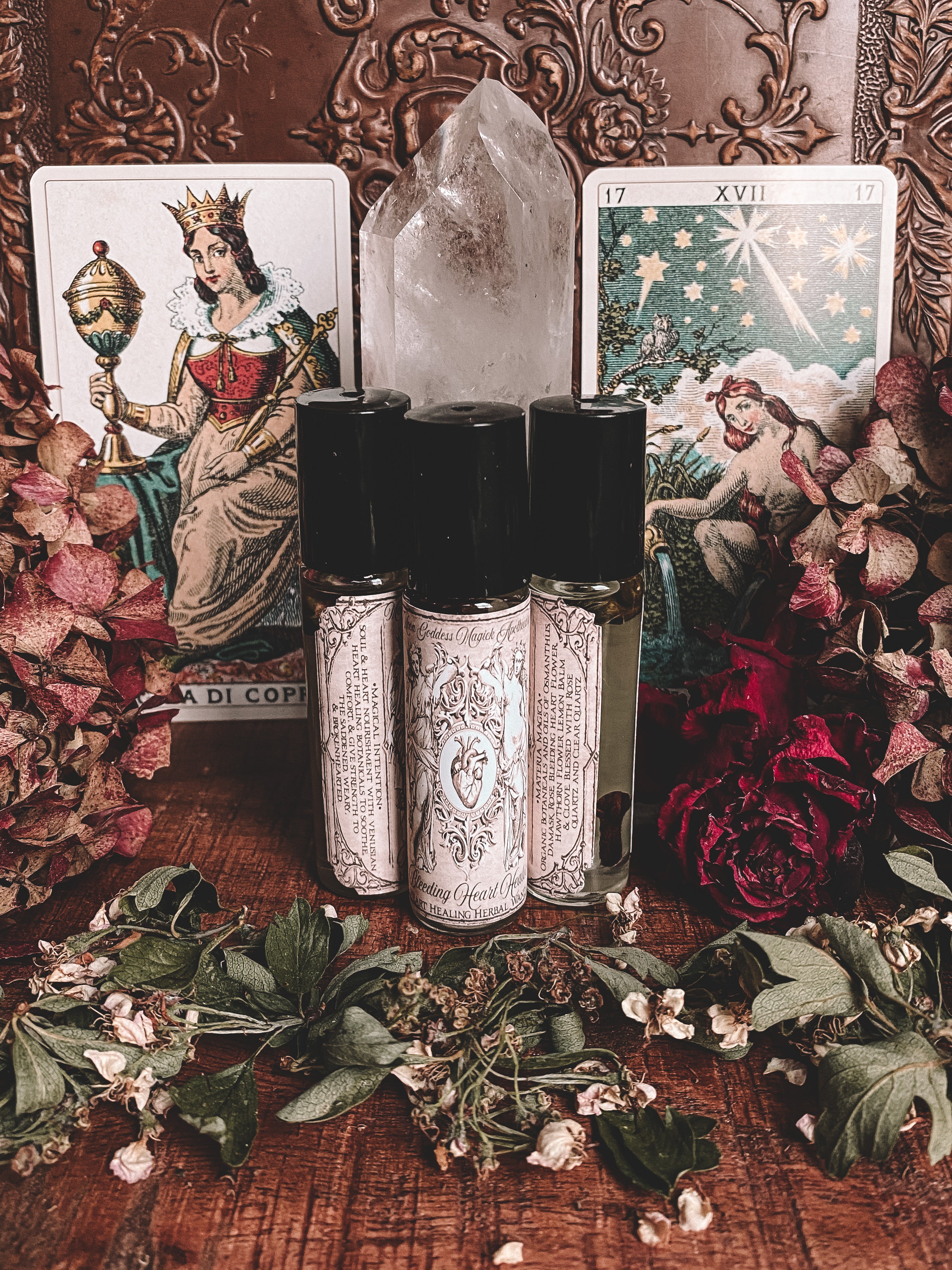 Bleeding Heart Healer // Emotional Heart Healing Herbal Wand // Roll-on Bottle 10ML