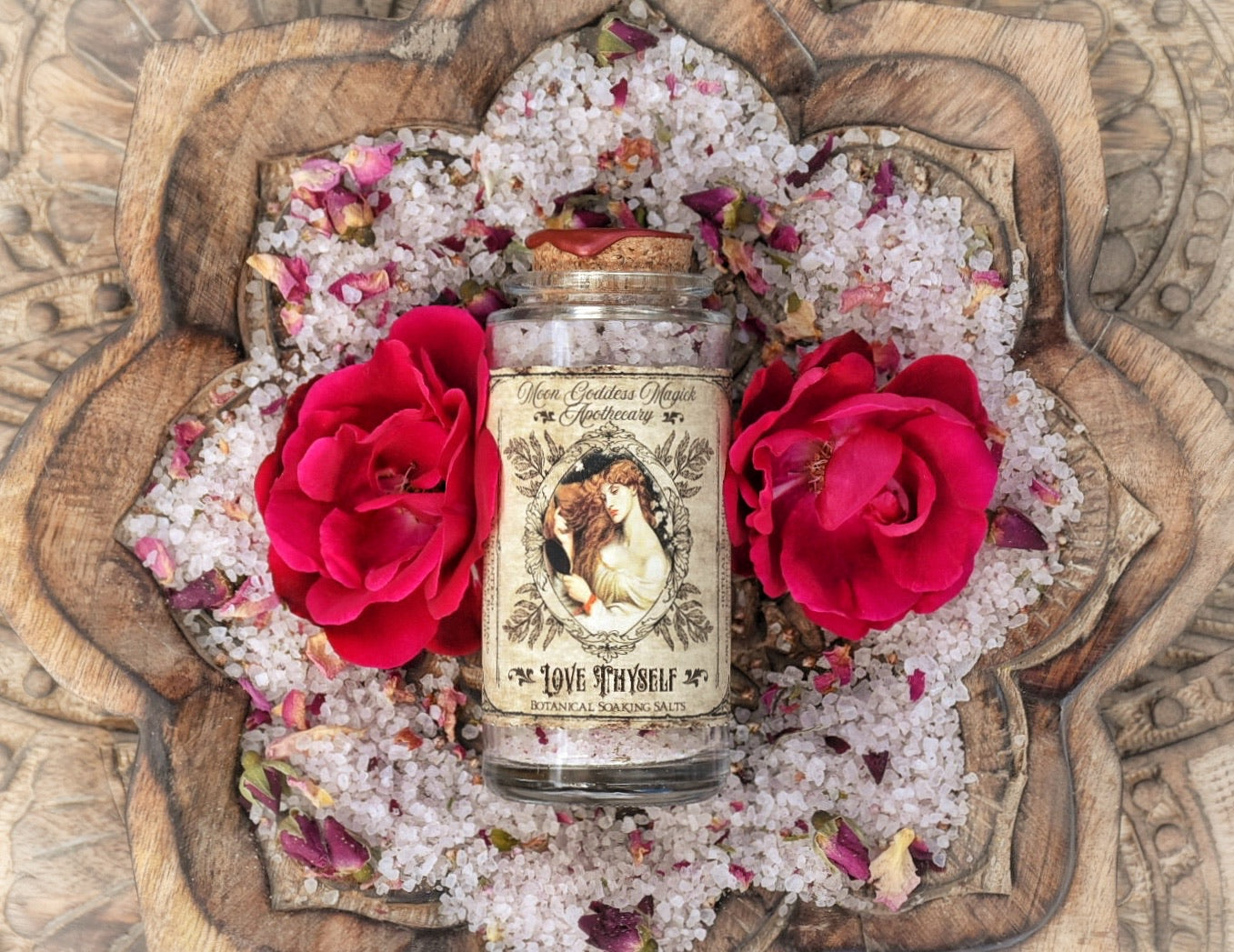 Love Thyself Aromatherapy Salts ~ Self-Love Ritual ~ Ritual Bath Salts ~ Botanical Bath Salts ~