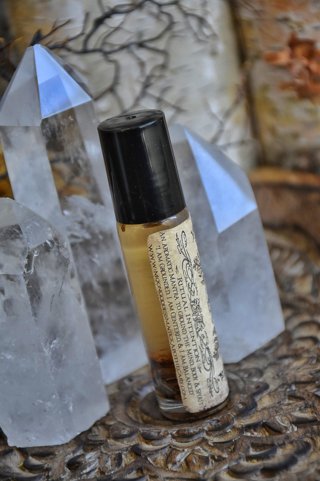 Grounding Oil /// Ground and Center /// Roll On Bottle - Moon Goddess Magick Apothecary