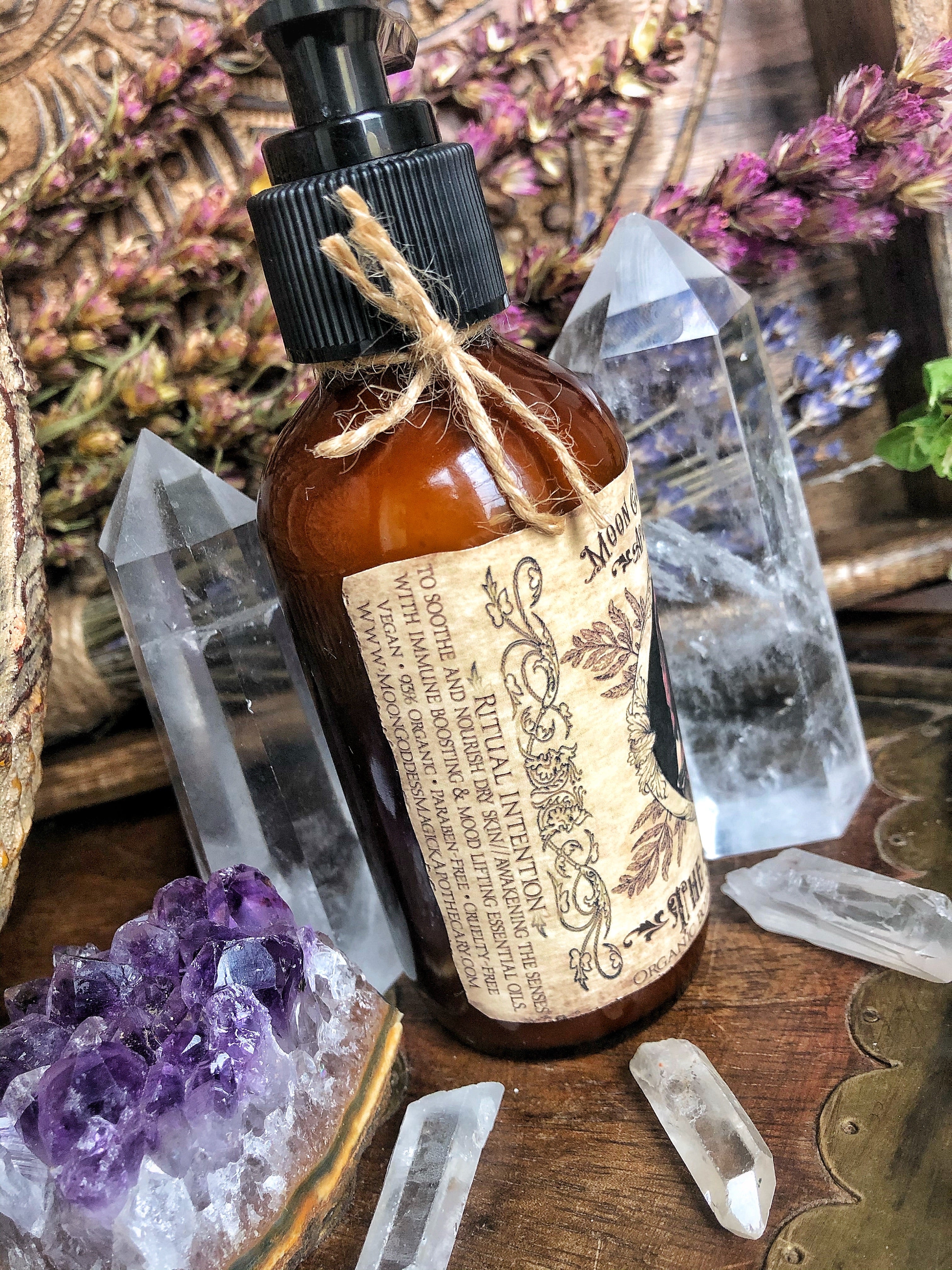 The Healer /// Organic Botanical Body Lotion /// 4oz /// Plant Extracts and Essential Oils /// Immune Boosting - Moon Goddess Magick Apothecary