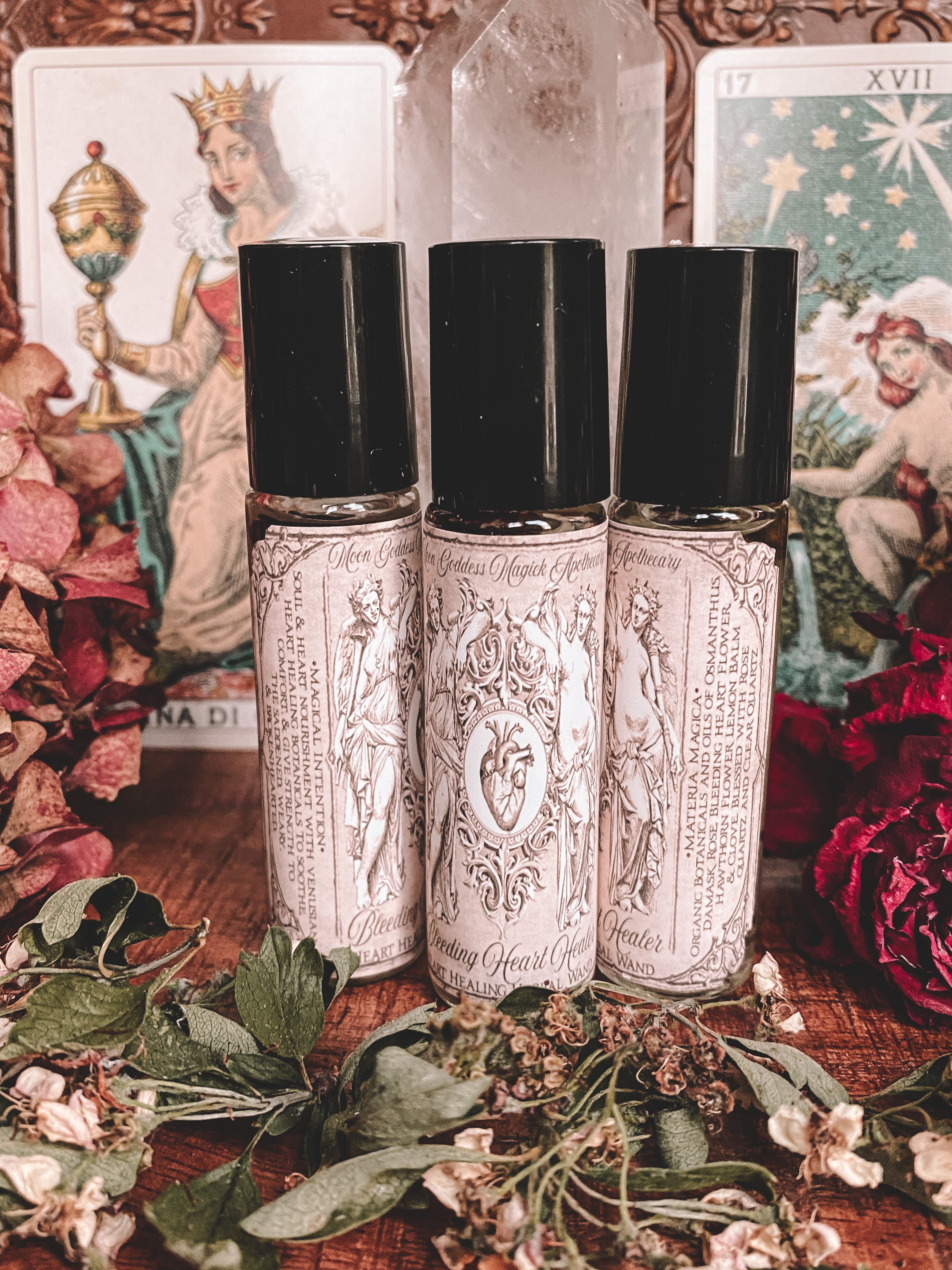 Bleeding Heart Healer // Emotional Heart Healing Herbal Wand // Roll-on Bottle 10ML
