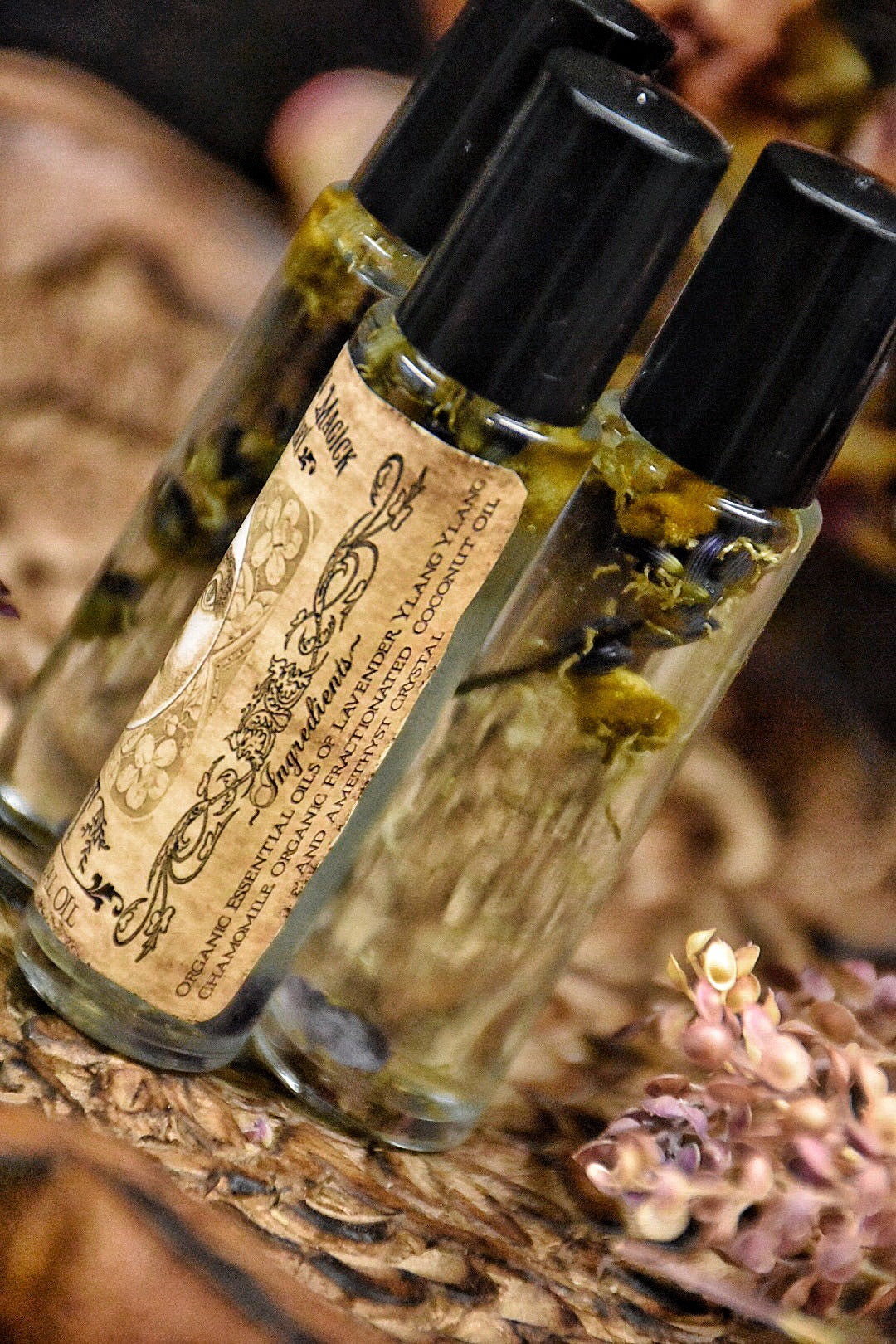 Rise and Rest /// Organic Essential Oil Blend for Sunrise and Sunset Body Blessing and Anointment for Daily Use /// 2 - 10ml Roll on Bottles - Moon Goddess Magick Apothecary