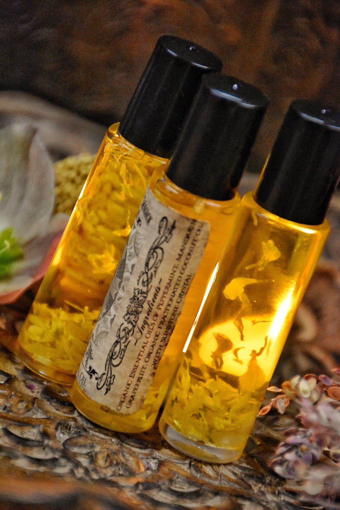 Rise and Rest /// Organic Essential Oil Blend for Sunrise and Sunset Body Blessing and Anointment for Daily Use /// 2 - 10ml Roll on Bottles - Moon Goddess Magick Apothecary