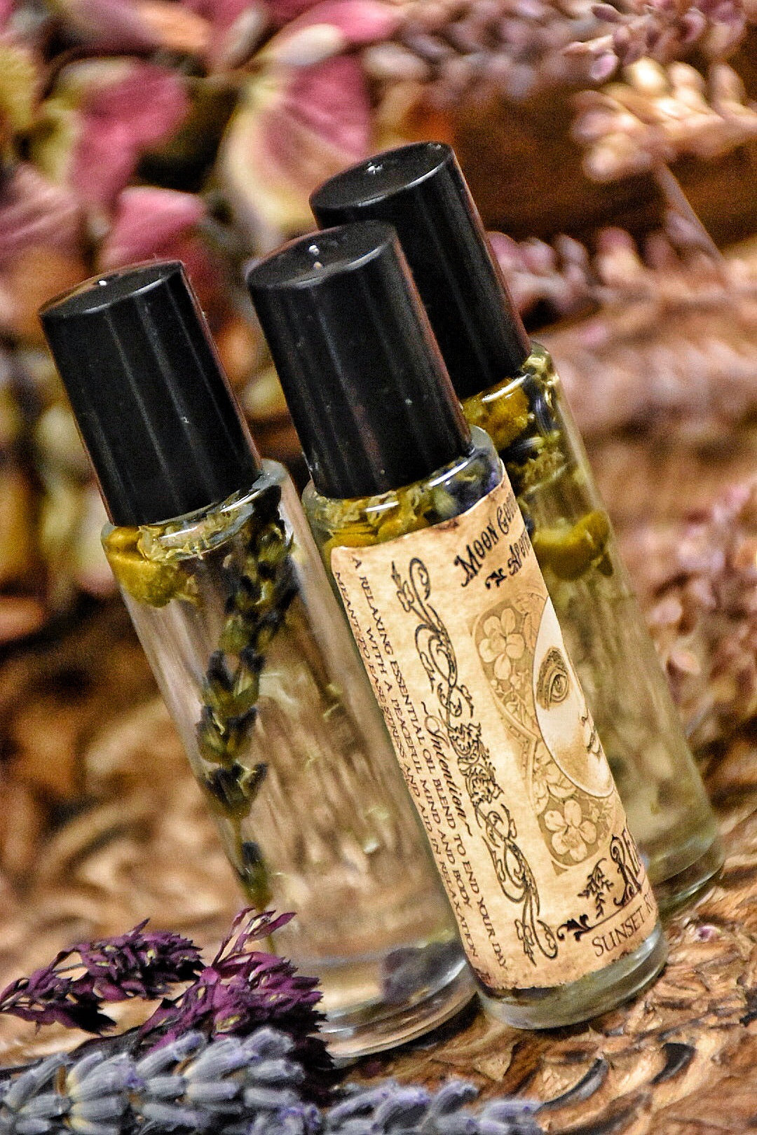 Rise and Rest /// Organic Essential Oil Blend for Sunrise and Sunset Body Blessing and Anointment for Daily Use /// 2 - 10ml Roll on Bottles - Moon Goddess Magick Apothecary
