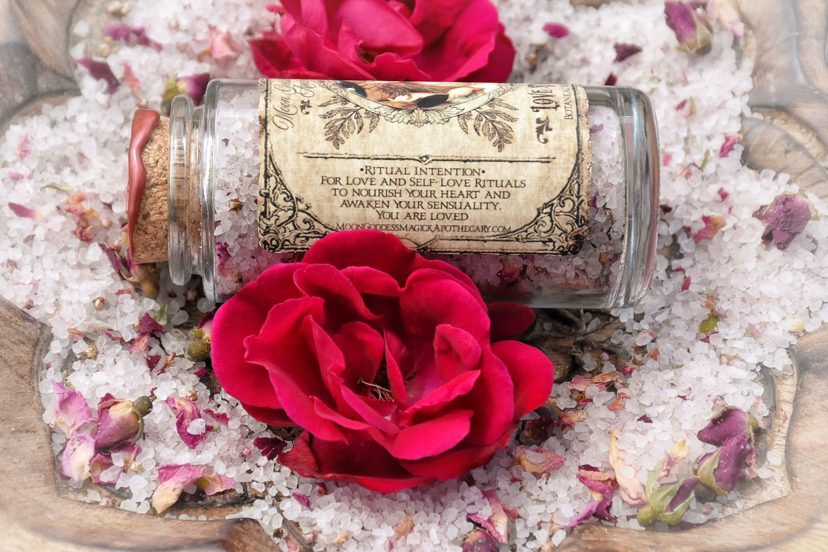 Love Thyself Aromatherapy Salts ~ Self-Love Ritual ~ Ritual Bath Salts ~ Botanical Bath Salts ~