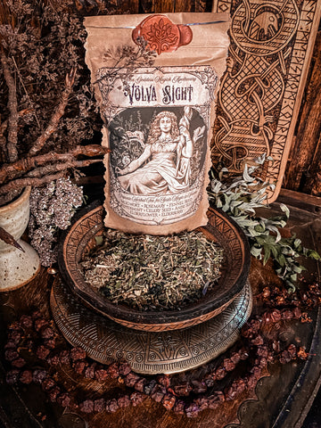 Völva Sight Herbal Tea ~ Organic Herbal Tea ~ Psychic Tea ~ Seeress Tea~ Divination Tea ~ Dream Tea 3oz