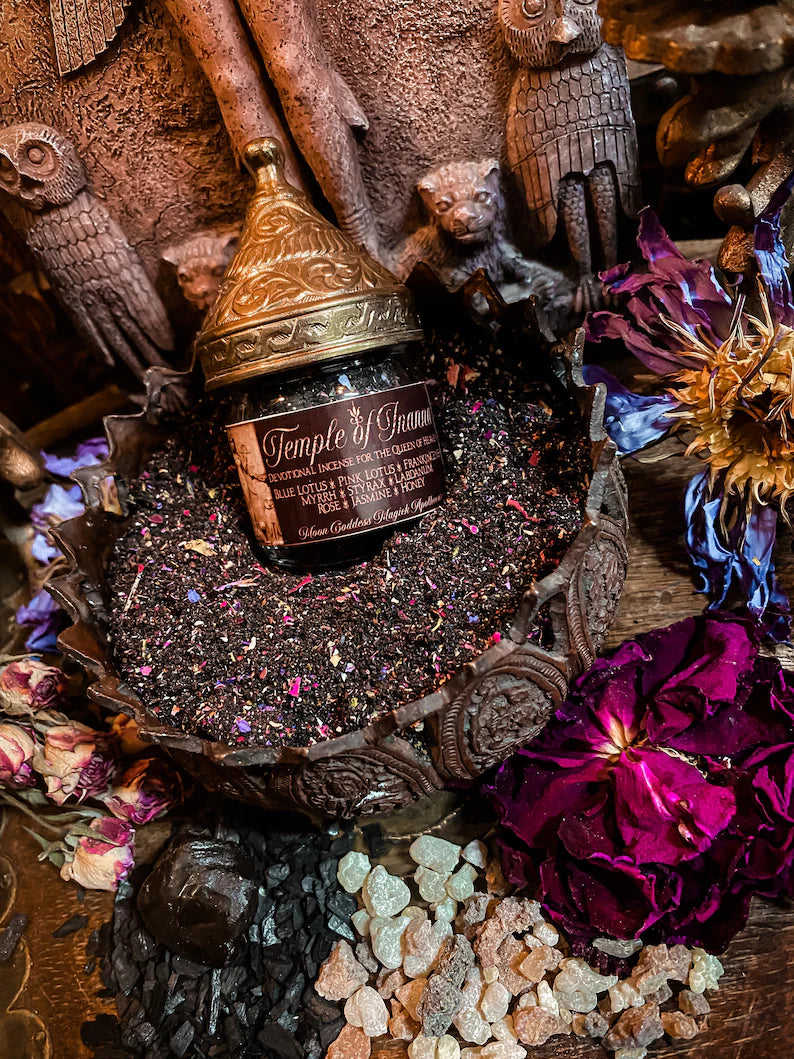 Inanna Incense ~ Temple of Inanna ~ Inanna Offering ~ Venus Offering ~ Underworld Offering~ Ornate Jar 1.4oz of Loose Incense