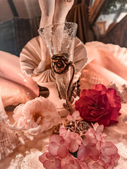 The Rose Chalice ~ Moon Time Ritual Chalice ~ Red Tent Ritual ~ Rose Rituals ~ Venus Offerings ~ Rose Priestess Chalice