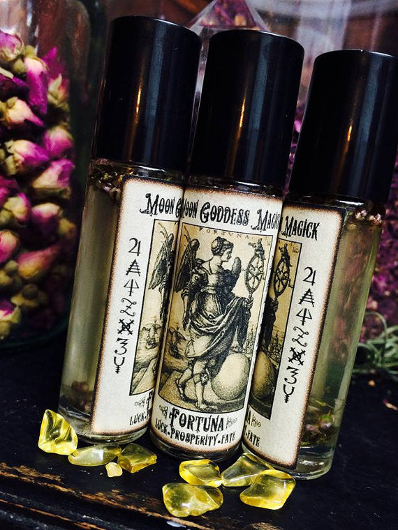 Fortuna Oil ~ Fate ~ Prosperity ~ Luck ~ Turn the Wheel of Fate in your Favor~ Good Luck Oil ~ Abundance oil ~ Lucky Oil ~ Magick~Witchcraft - Moon Goddess Magick Apothecary 