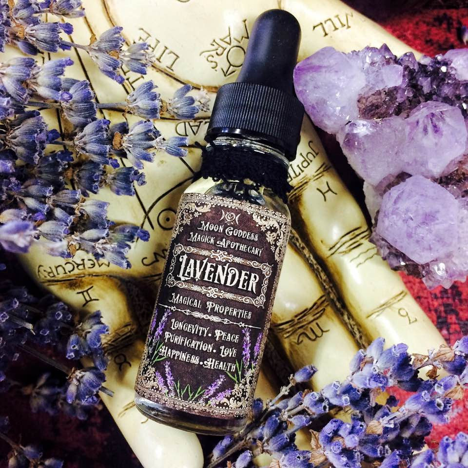 Lavender Essential Oil~ Organic~   Protection~Sleep~ Longevity~Purification and Peace~Witchcraft~ Pagan ~ Single Essential Oil - Moon Goddess Magick Apothecary 