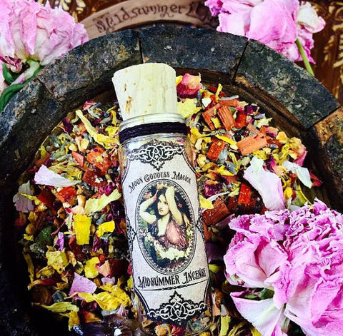 Midsummer Incense~ Litha ~ Summer Solstice ~ Loose Incense~ 1oz Pagan Wheel of the Year ~ Witchcrafted - Moon Goddess Magick Apothecary 