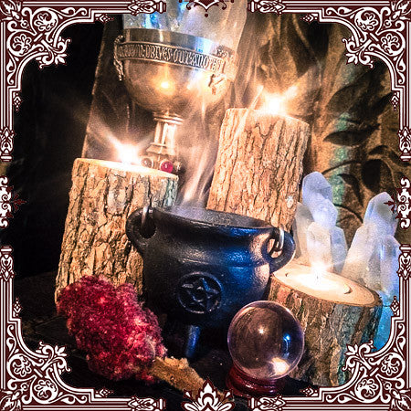 Cast Iron Pentacle Cauldron with Lid 4"H x 3"D ~ Cauldron ~ Perfect for Loose Incense and other Burnables~ Smudge Pot - Moon Goddess Magick Apothecary 