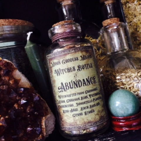 Witches Bottle of Abundance~Spell Kit ~ Wax Seal~ Old World Witchcraft~ Magick~Moon Goddess Magick~ - Moon Goddess Magick Apothecary 
