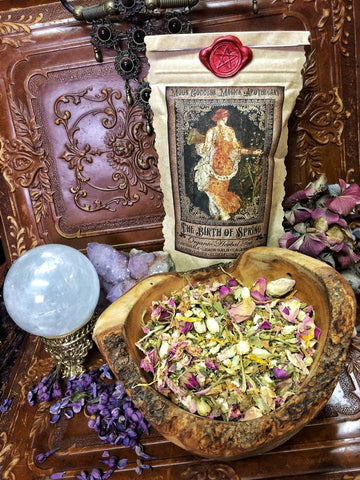 The Birth of Spring~ Organic Spring Tea ~ Spring Offering ~ Ostara Ritual Tea ~ 2oz of Organic Fragrant Tea ~ 11-13 cups of Sunshine - Moon Goddess Magick Apothecary 