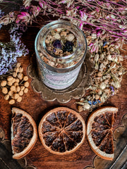 Ostara Blessings Ritual Offerings + Loose Incense / 3.4oz Glass Jar / Ostara Rituals / Spring Equinox