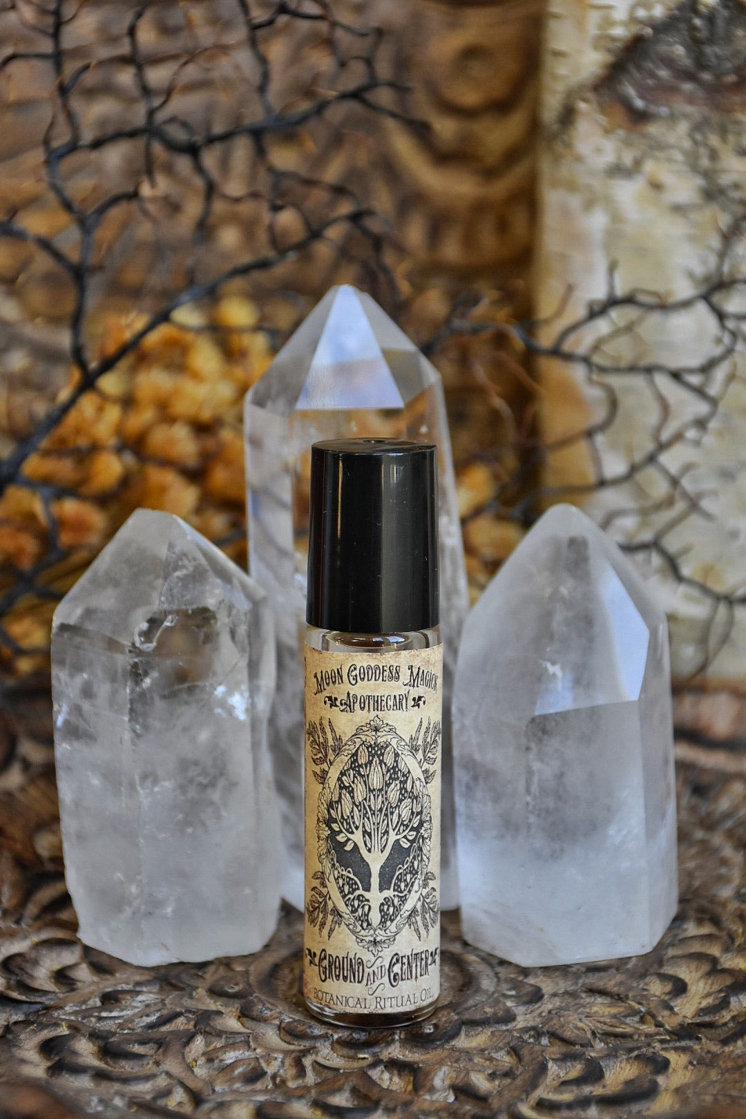 Grounding Oil /// Ground and Center /// Roll On Bottle - Moon Goddess Magick Apothecary 