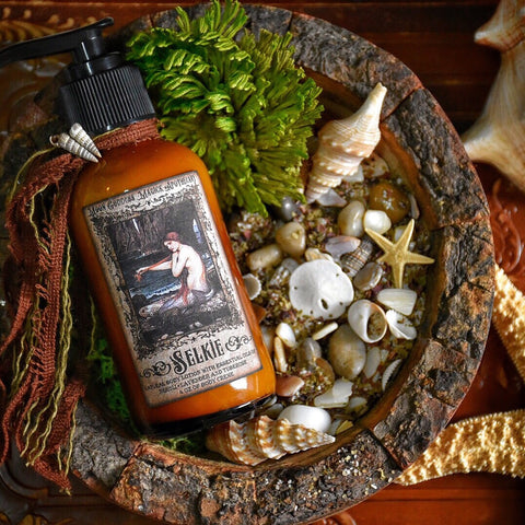 Selkie  ~ Natural Body Lotion with Nourishing Essential Oils~ 4 oz Pump Bottle~ Sea Witch~ Sea Magick ~ Selkie Smooth Lotion - Moon Goddess Magick Apothecary 