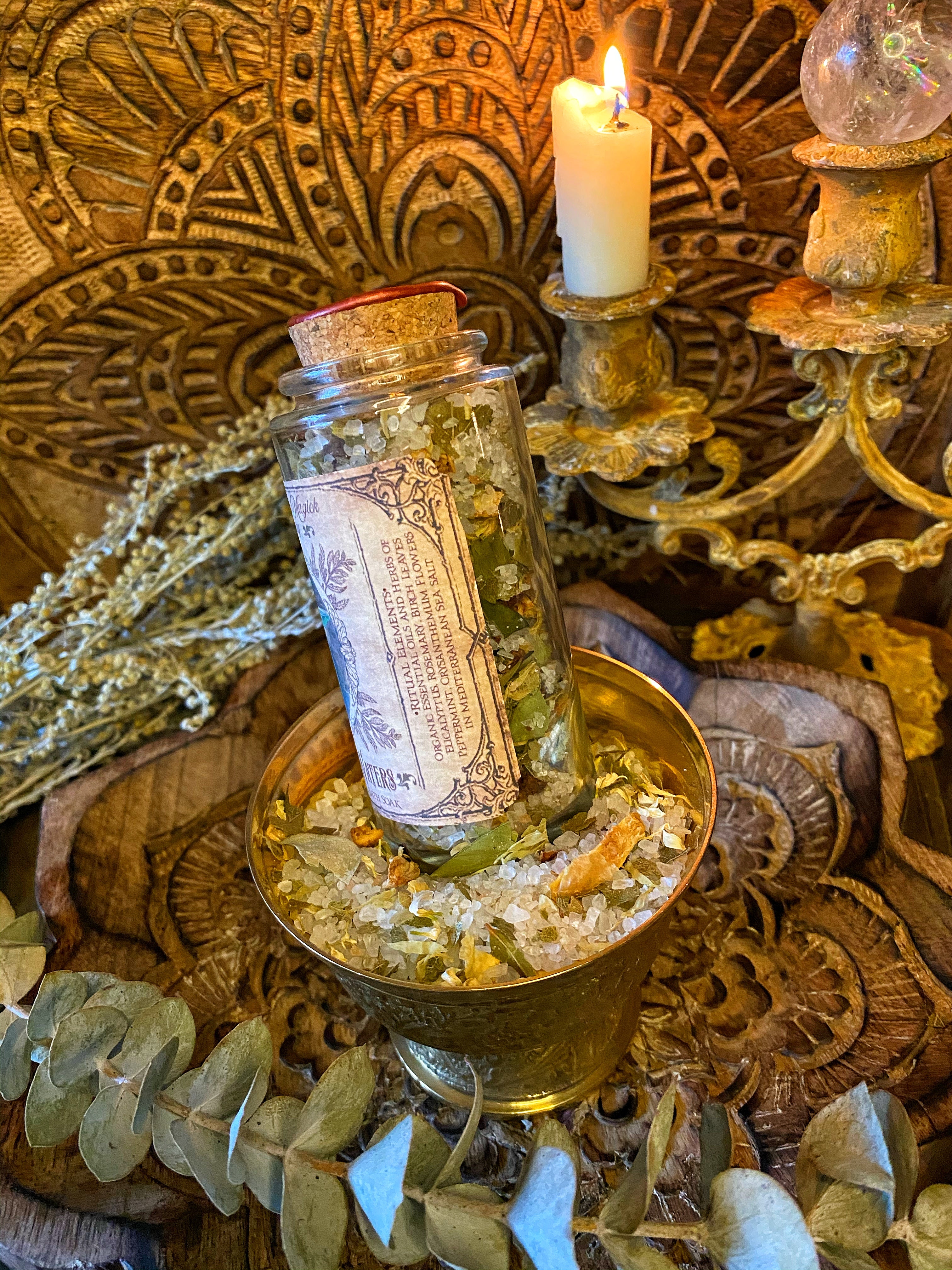 Healing Waters ~ Aromatherapy Bath Salts ~ Renewing for the Mind, Body and Spirit~ Ritual Bath ~