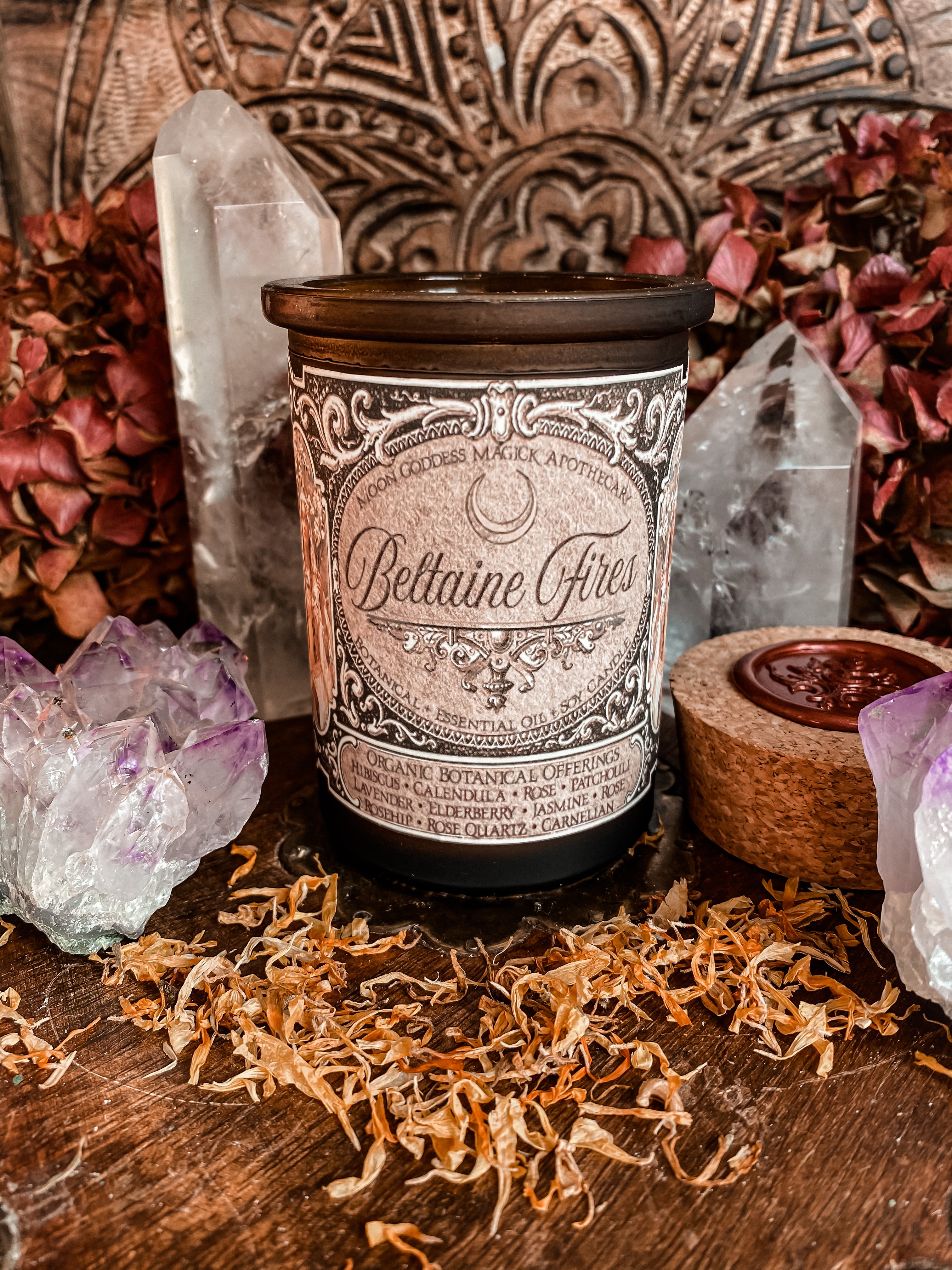 Beltaine Ritual Candle // Beltaine Fires // 6oz Candle // 30hr Burn
