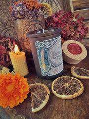 Midsummer Fire Candle // Litha Candle // Summer Solstic Candle // 6 oz // 30 Hour Burn