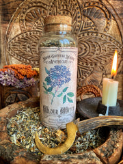 The Elder Witch Tea~ Organic Cold and Flu Tea for the Winter Months ~ Elderberry Tea ~ Elderflower Tea~ Lady Ellhorn~ Winter Tea ~ Makes up to 15 cups of Tea