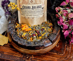 Chakra Balance Tea...Meditation Tea...Organic Herbal Tea..Makes 13-16 cups of delicious balancing Tea.. 2oz - Moon Goddess Magick Apothecary 