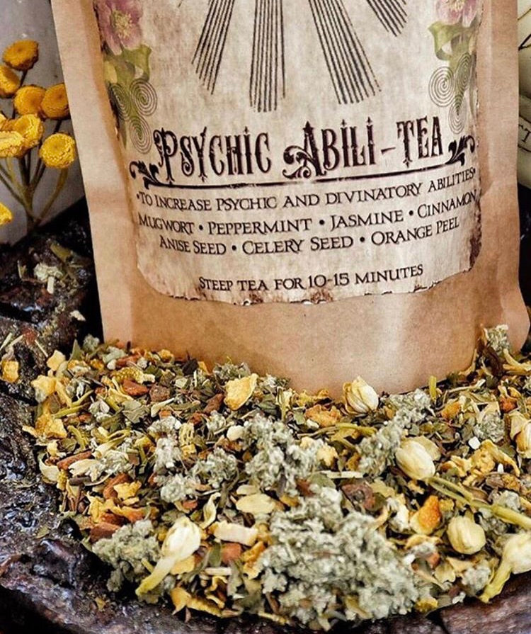 Psychic Abili-Tea...Organic Herbal Tea ~ Psychic Ability ~ Divination Tea ~ Lucid Dreaming Tea ~Psychic Awareness, Visions ~ Enhance your Magick - Moon Goddess Magick Apothecary 