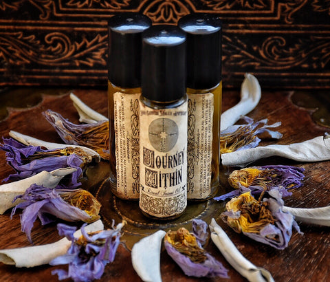 Journey Within~ A Potent Meditation Oil for the Journey Within ~ 10ml Roll On Bottle ~ Meditation ~ Shamanic Journey ~ - Moon Goddess Magick Apothecary 