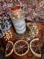 Ostara Blessings Ritual Offerings + Loose Incense / 3.4oz Glass Jar / Ostara Rituals / Spring Equinox