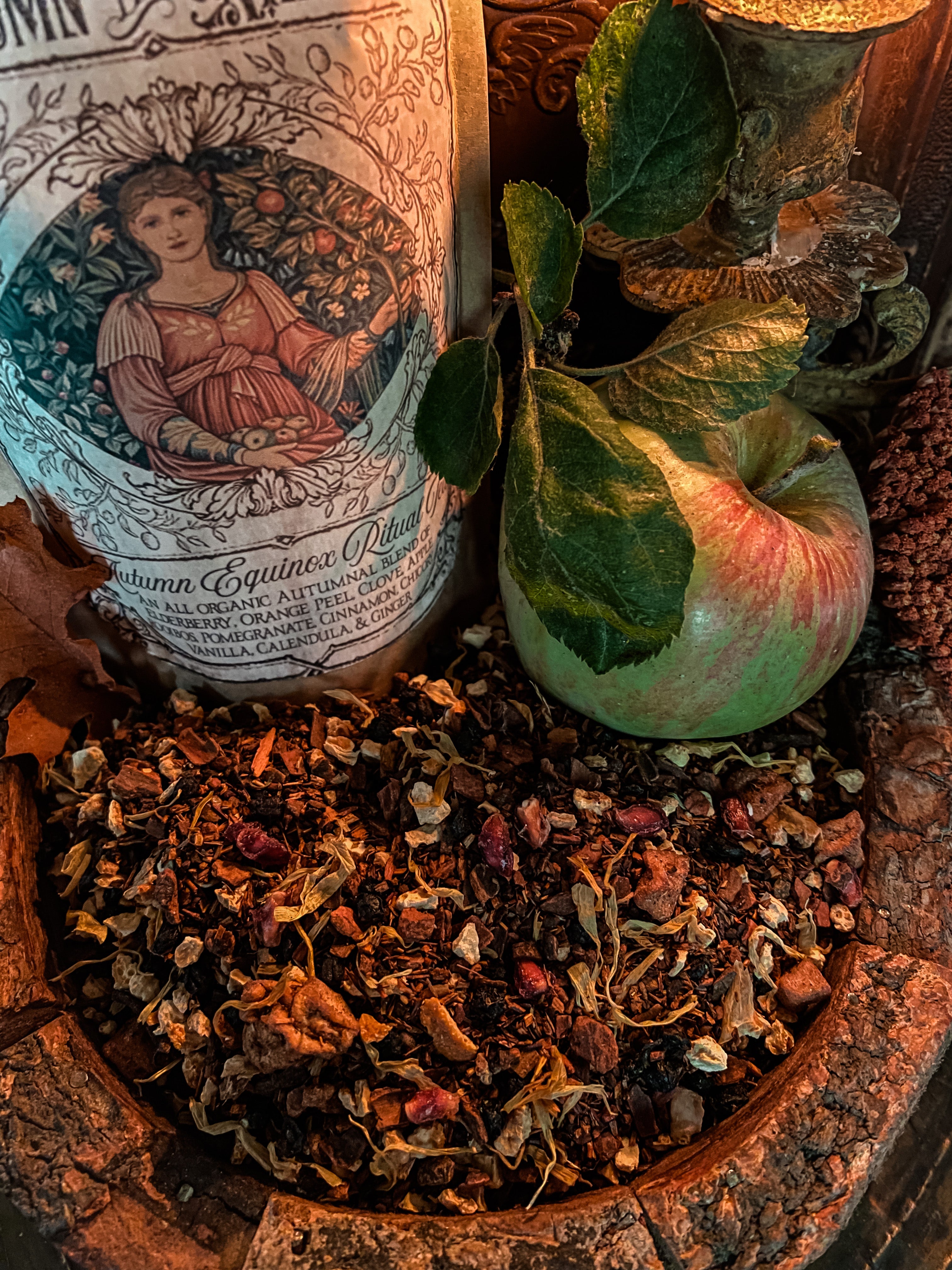Autumn in Avalon Ritual Tea // Organic Botanical Tea // Autumn Tea // Rich in Vitamins and Minerals 10-12 Cup // Two Sizes