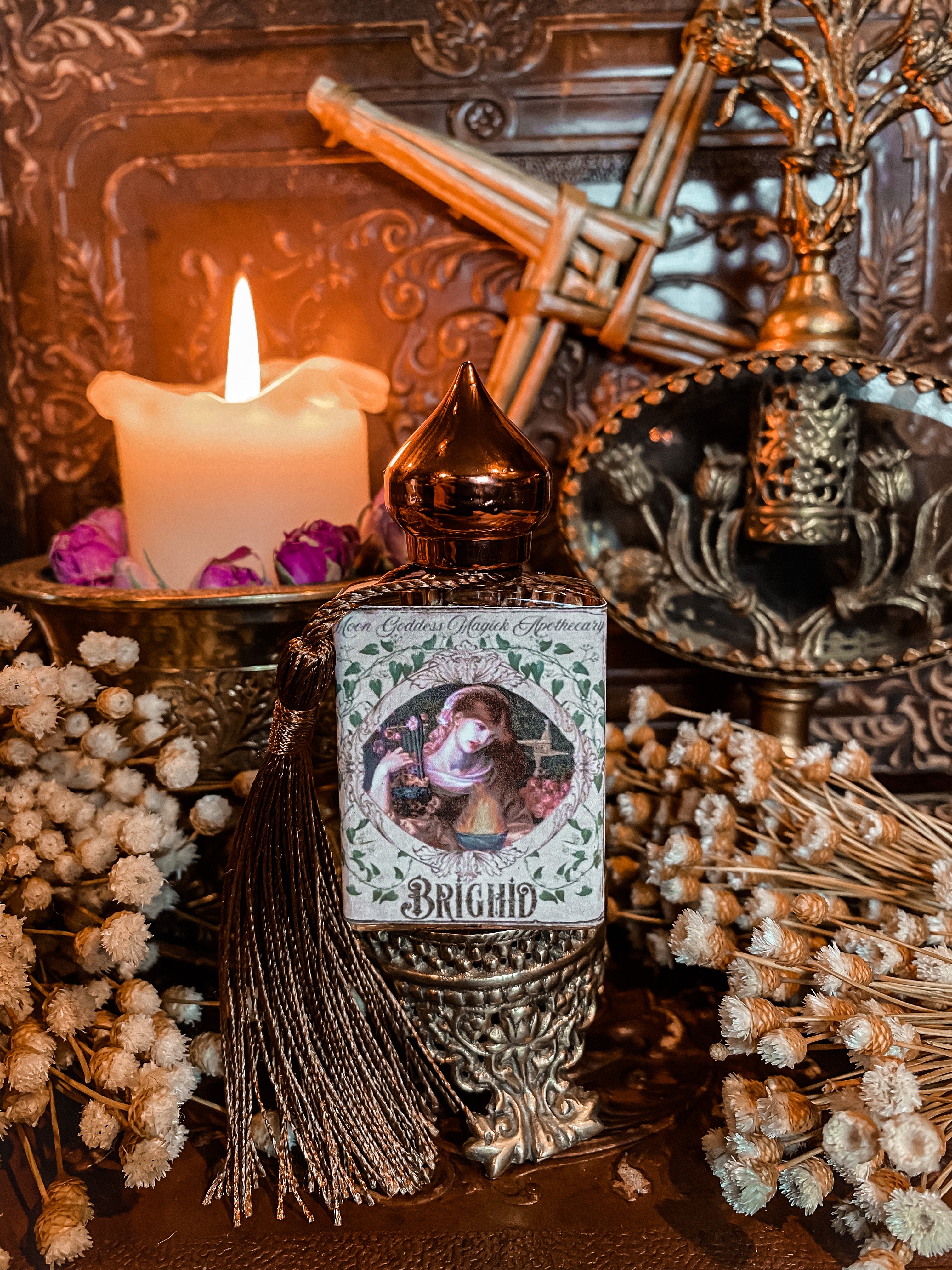Brighid Devotional Oil // Brigid, Bri, Brighid, Brigit // Anointing Oil // To Honor and Invoke the Exalted One // Flame Tender / Imbolc