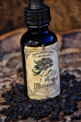 Elderberry Tincture~ Organic Herbal Extract~ Immune Boosting~ Cold and Flu Folk Remedy~ Elderberry Magick~ 1oz Drpper Bottle - Moon Goddess Magick Apothecary 