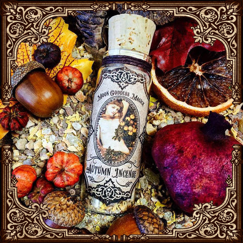Autumn Incense ~ Mabon Incense ~ Autumn Equinox ~ Wheel of the Year ~ Pagan ~ Mabon Offering ~ Altar ~ Witchcraft ~ 1oz Ritual Incense - Moon Goddess Magick Apothecary 